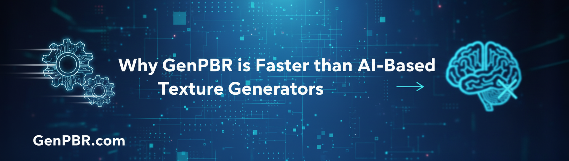 Why GenPBR is Faster than AI-Based Texture Generators